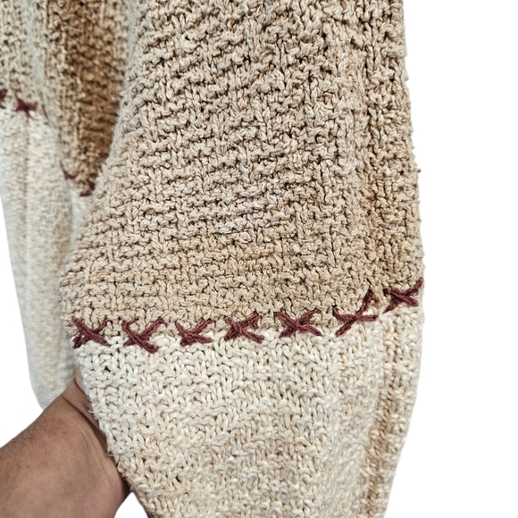 Jones New York Handknit Baggy Colorblock Floral Sweater Size‎ 2X Women's C53 - Picture 5 of 11